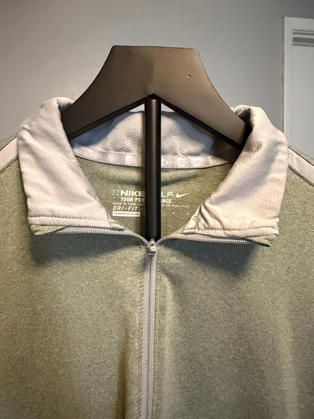 Women’s Nike Golf Grey Tour Performance Quarter-Zip Pullover